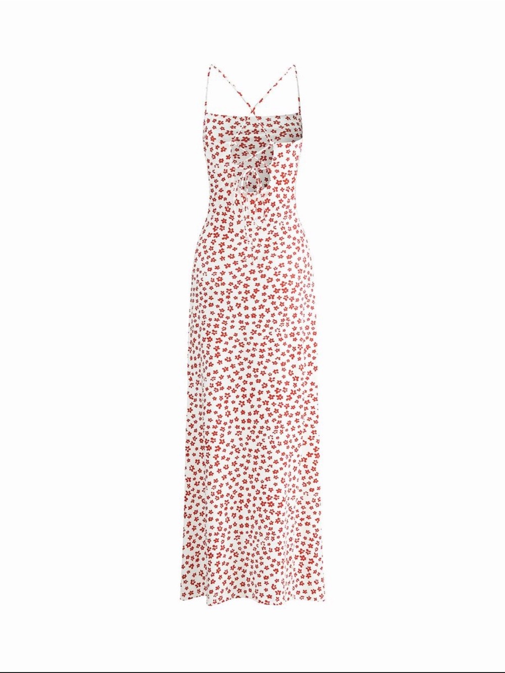 Strappy Floral Print Long Dress - Picture 3 of 7